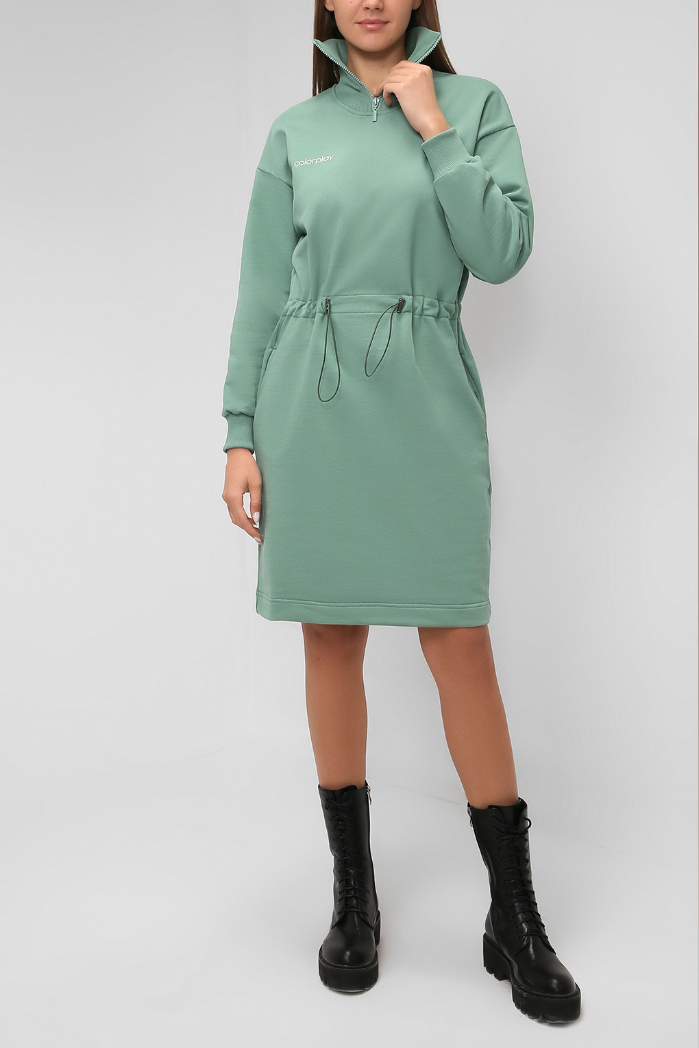 Платье женское COLORPLAY CP21085215 зеленое L