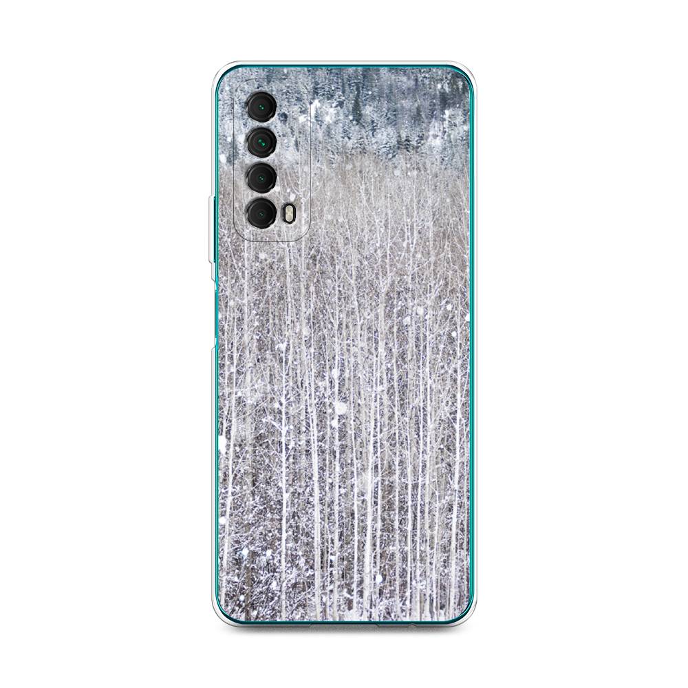 

Чехол для Huawei P Smart 2021 "Снежный лес", Бежевый;серый;белый, 6104750-5