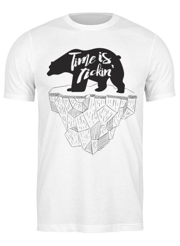 

Футболка мужская Printio Bear here белая XL, Белый, Bear here