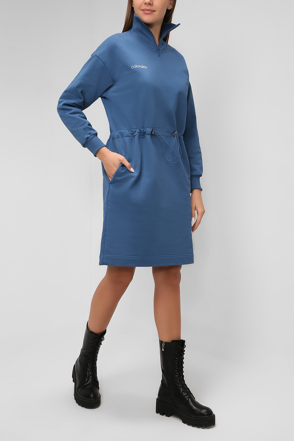 

Платье женское COLORPLAY CP21085215 синее XS, Синий, CP21085215