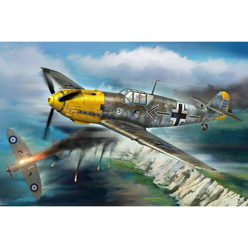 фото Сборная модель hobbyboss истребитель messerschmitt bf109e, сентябрь 1940 г. 81809