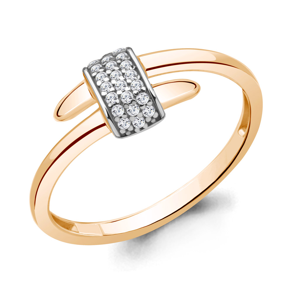 

Кольцо из красного золота с бриллиантом р. 16 Aquamarine 964079Ак_585_кз, 964079Ак_585_кз