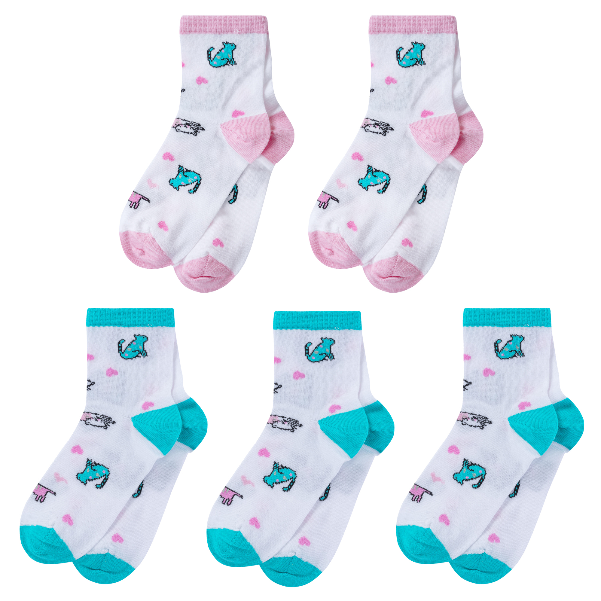 

Носки детские LorenzLine 5-Л98, белый; розовый; бирюзовый, 16-18, 5-Л98