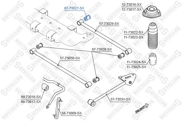 

Сайлентблок Stellox 8773027SX