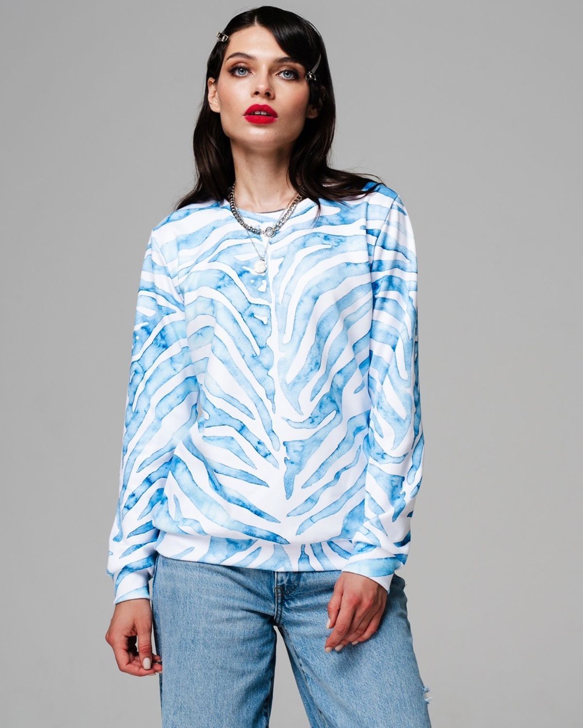 

Свитшот женский SAHAR Art lab OPSW002 белый 3XL, OPSW002