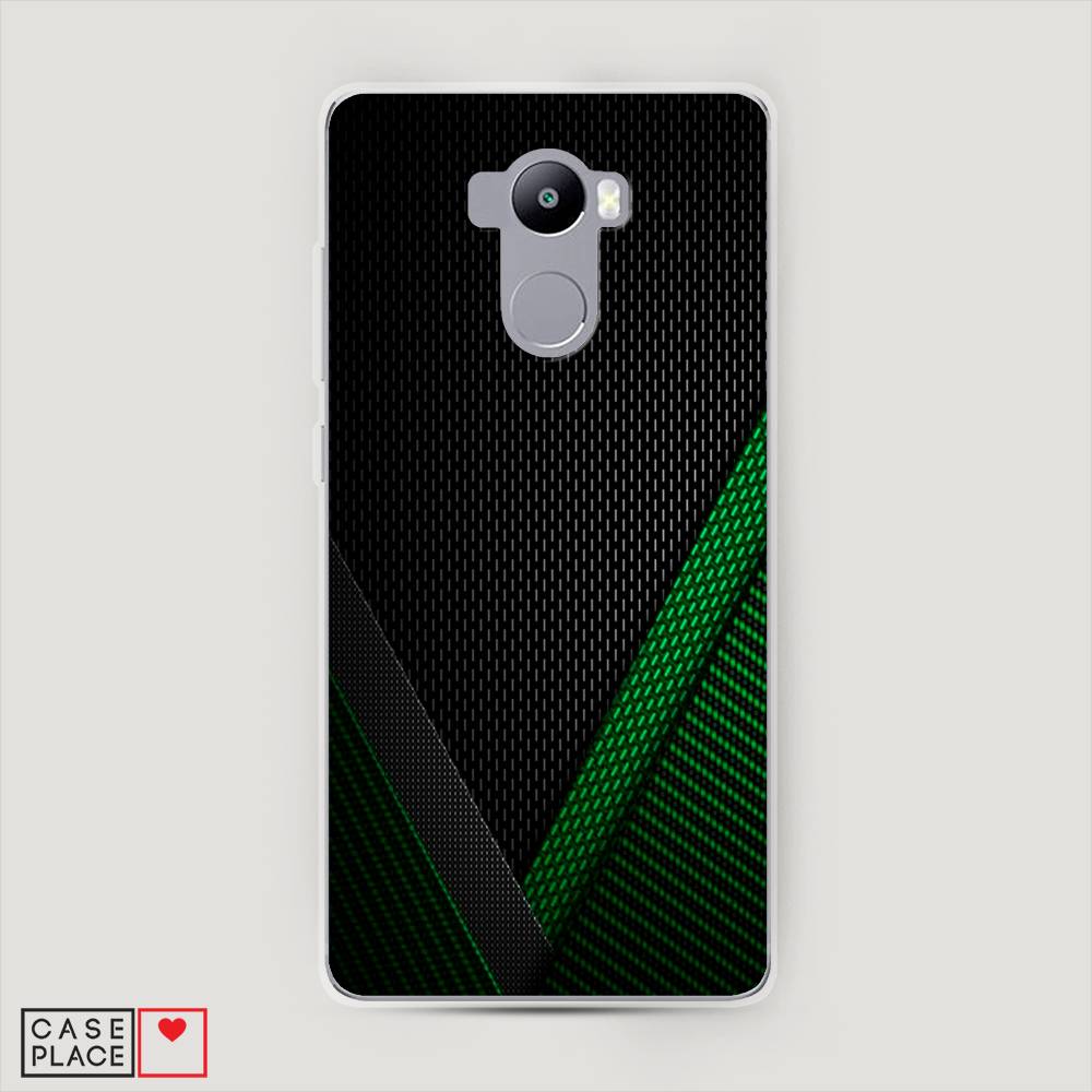 

Пластиковый чехол "Зеленый карбон" на Xiaomi Redmi 4