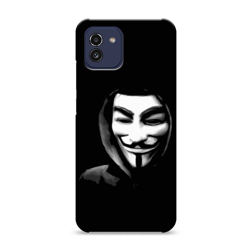 

Пластиковый чехол "Анонимус" на Samsung Galaxy A03, 2104920-4