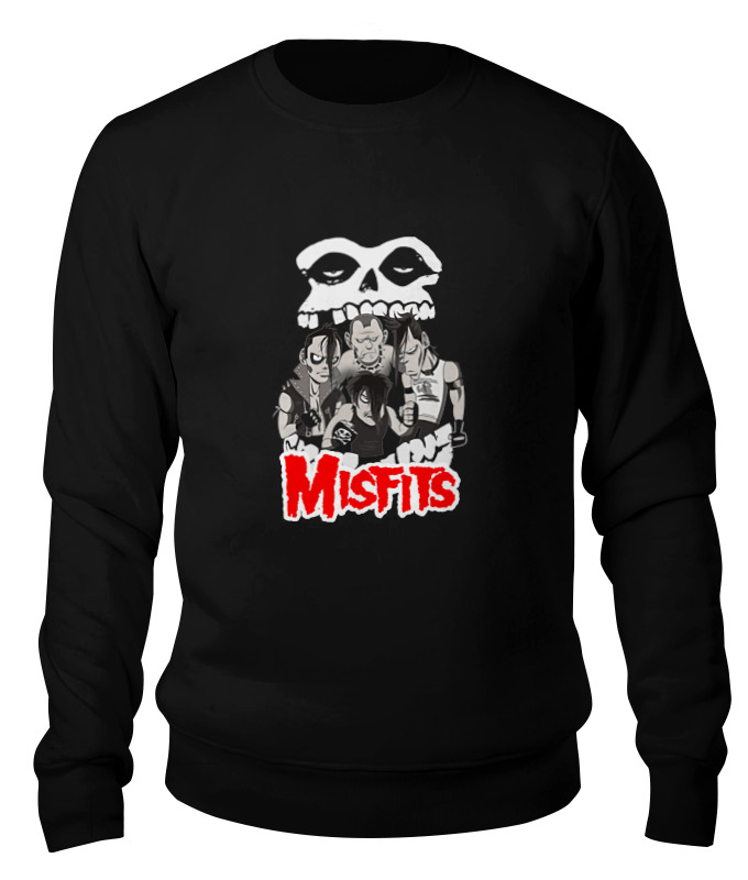

Свитшот унисекс Printio Misfits band черный XL, Misfits band