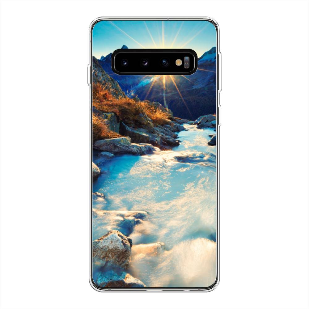 

Чехол Awog на Samsung Galaxy S10 Plus "Восход 7", Разноцветный, 27150-4