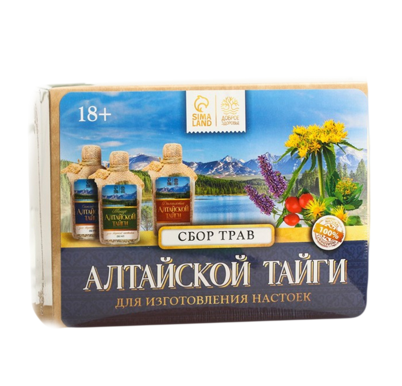 

Сбор трав для изготовления настоек Алтайская тайга: 3 шт. x 250 мл.