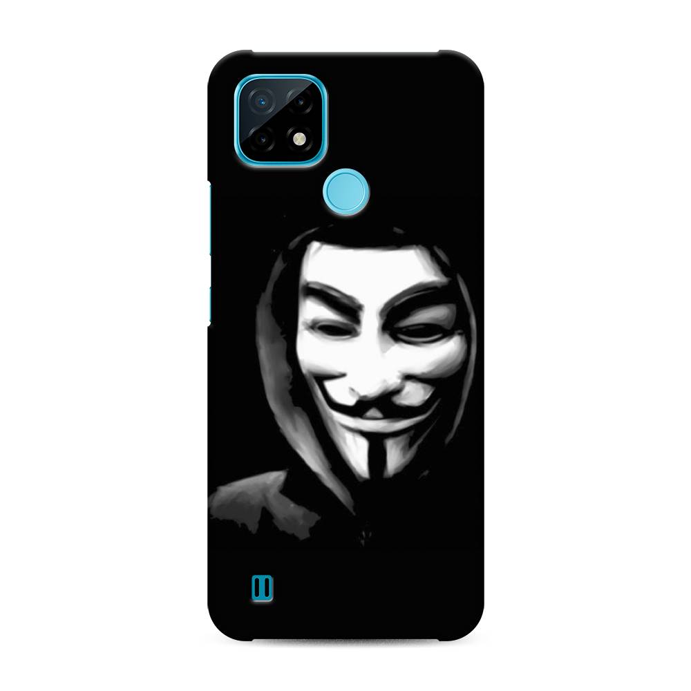 

Пластиковый чехол "Анонимус" на Realme C21, 254920-4