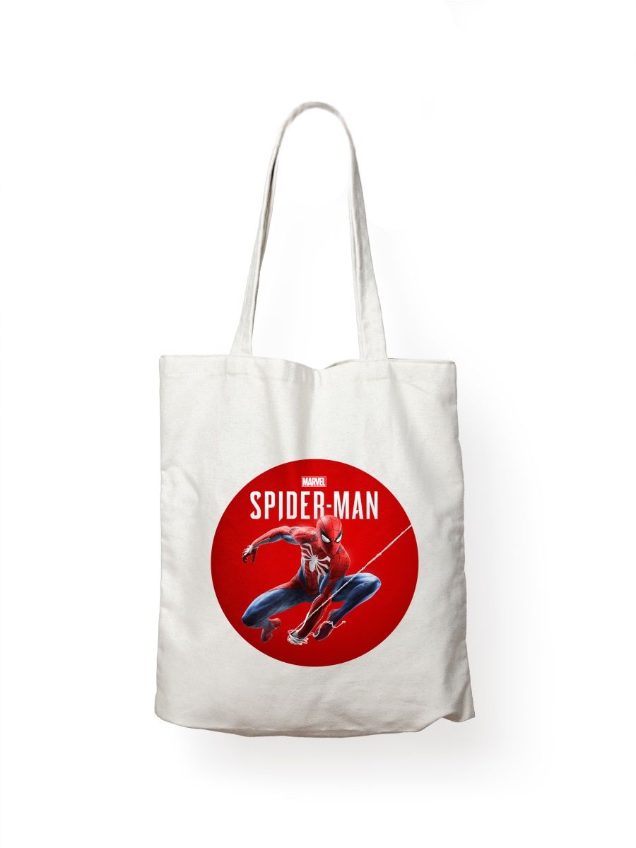 Сумка шоппер унисекс СувенирShop Spider-man/Человек-паук 7, белый