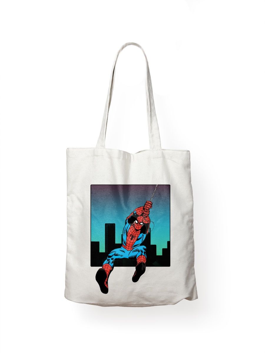 фото Сумка шоппер унисекс сувенирshop spider-man/человек-паук 12, белый