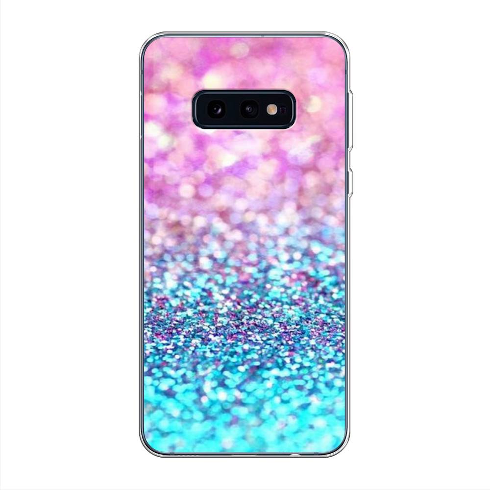 

Чехол Awog "Розово-голубые глиттеры рисунок" для Samsung Galaxy S10E