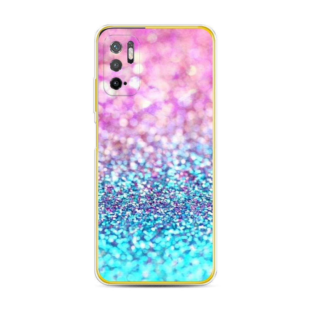 

Чехол Awog "Розово-голубые глиттеры рисунок" для Xiaomi Poco M3 Pro