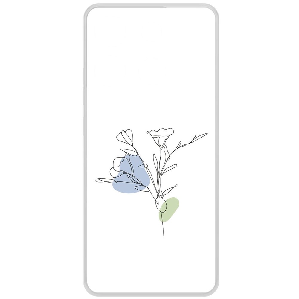 

Чехол-накладка Krutoff Clear Case Эустома для INFINIX Smart 7 Plus, Прозрачный
