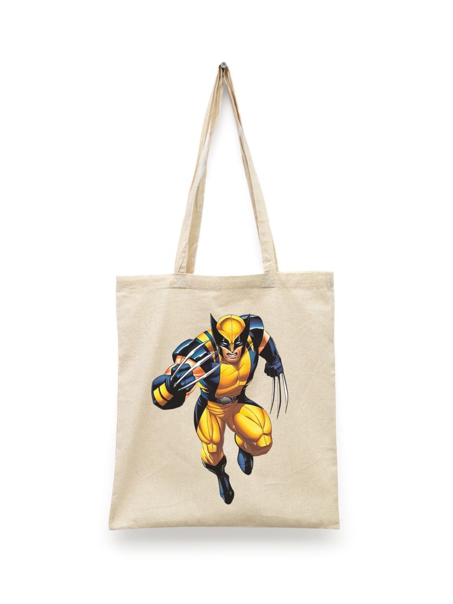 Сумка шоппер унисекс СувенирShop Wolverine/Росомаха/Логан 7, белый