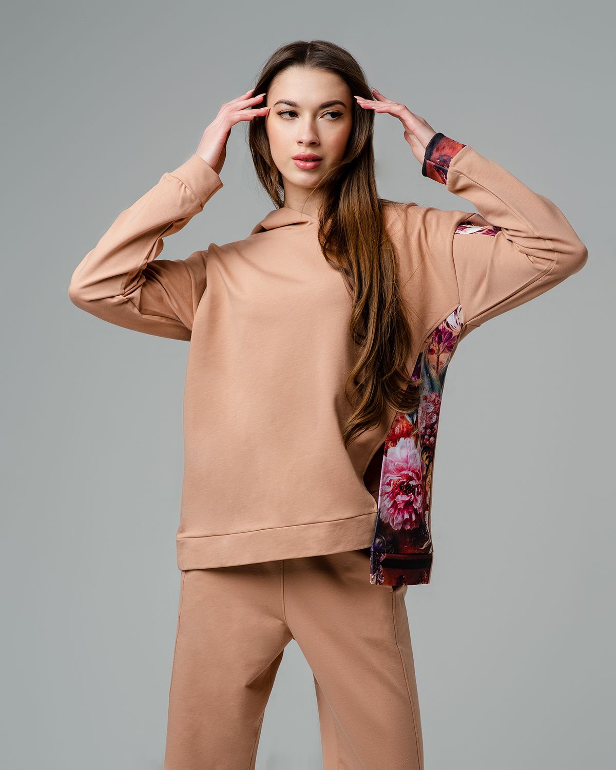 

Худи женское SAHAR Art lab OHP004 бежевое 50-54 RU, Бежевый, OHP004