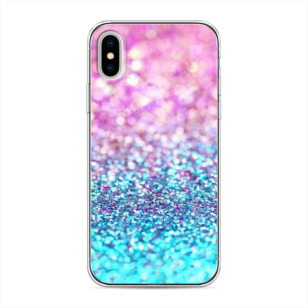 

Чехол Awog "Розово-голубые глиттеры рисунок" для Apple iPhone X (10), 11050-3