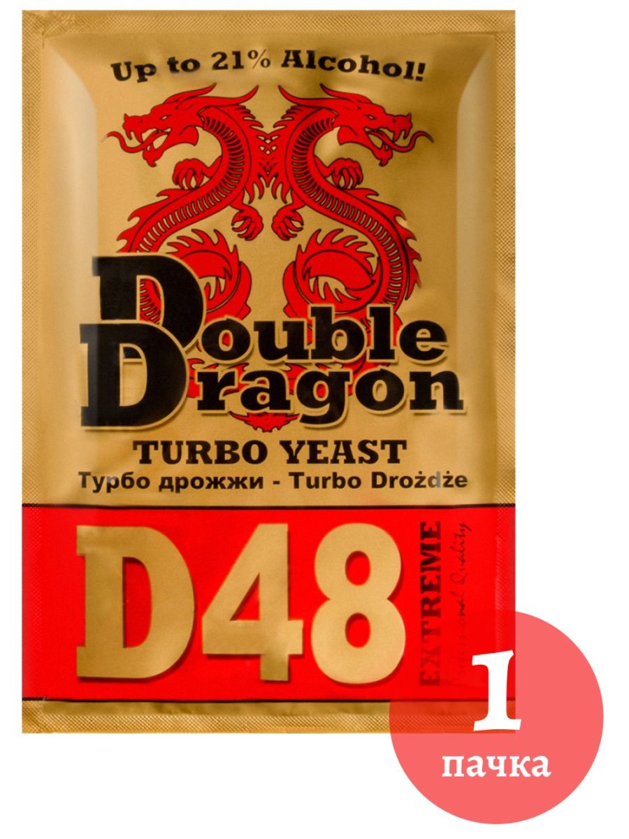 

Дрожжи спиртовые Double Dragon D48 Turbo