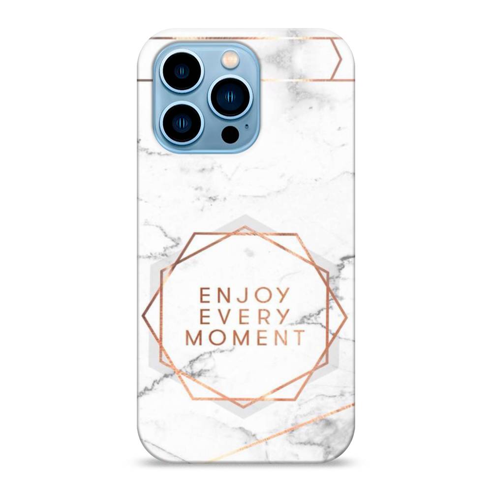 

Пластиковый чехол "Enjoy every moment мрамор" на Apple iPhone 13 Pro, 14320-5