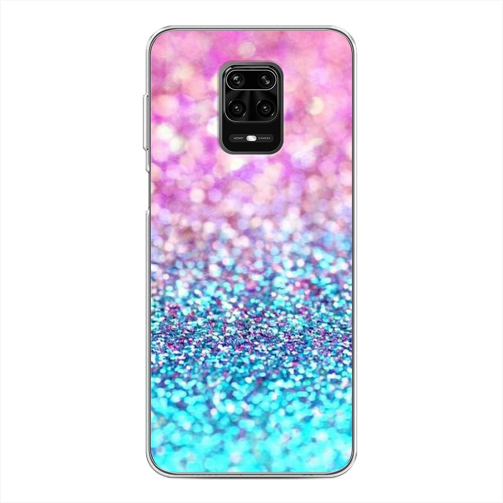 

Чехол Awog "Розово-голубые глиттеры рисунок" для Xiaomi Redmi Note 9S