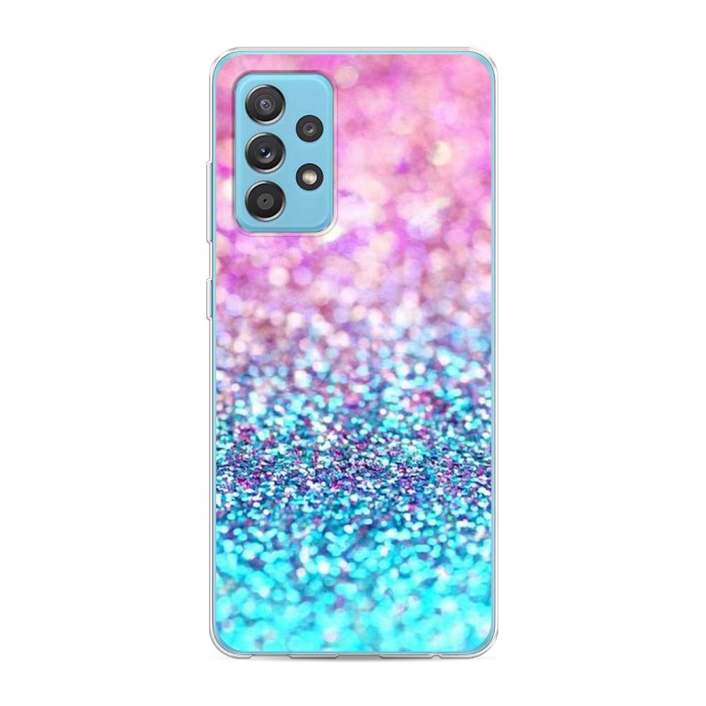 

Чехол Awog "Розово-голубые глиттеры рисунок" для Samsung Galaxy A52