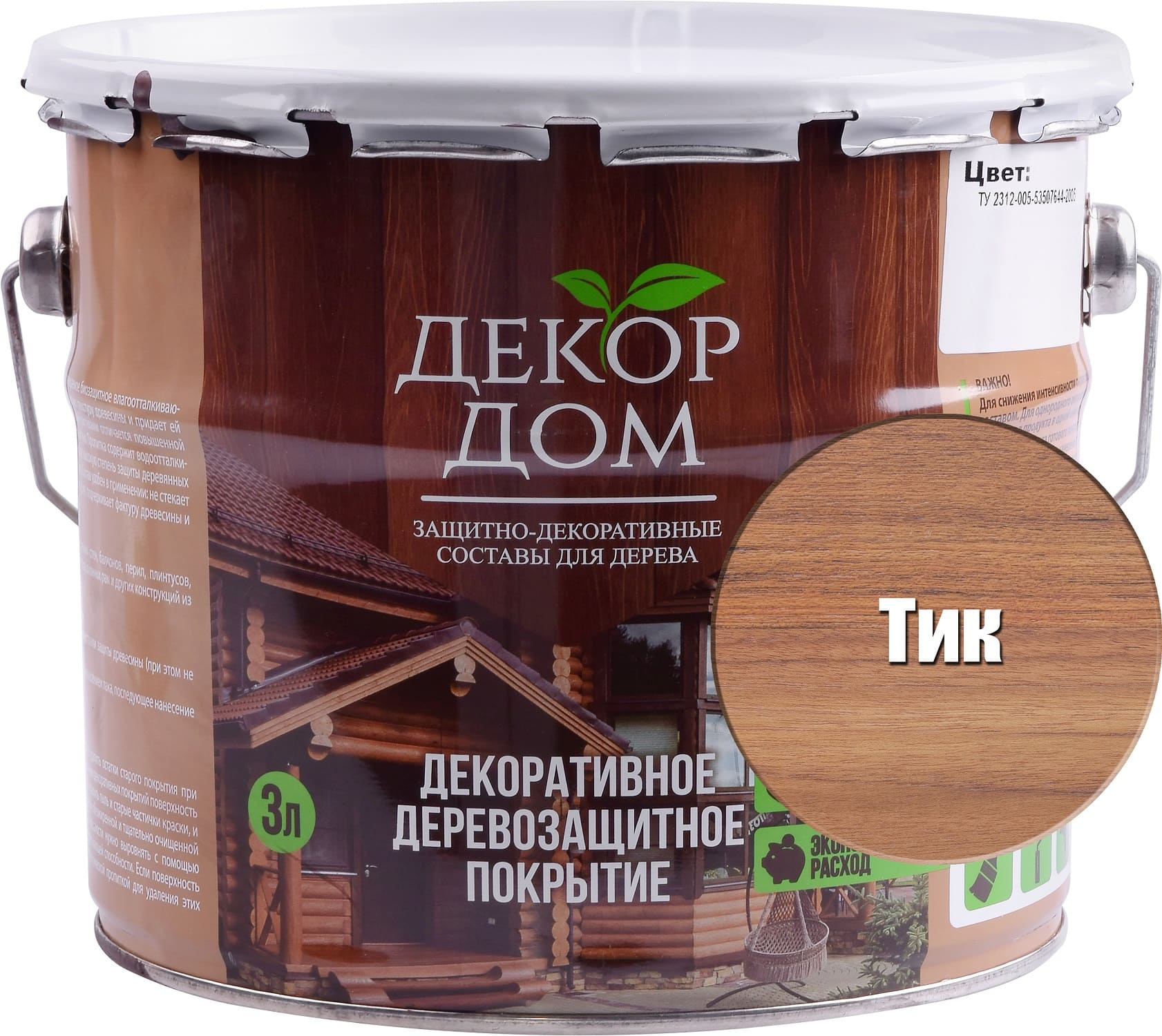 

Деревозащитное покрытие HOMEPROFFE Тик 3 л, Коричневый