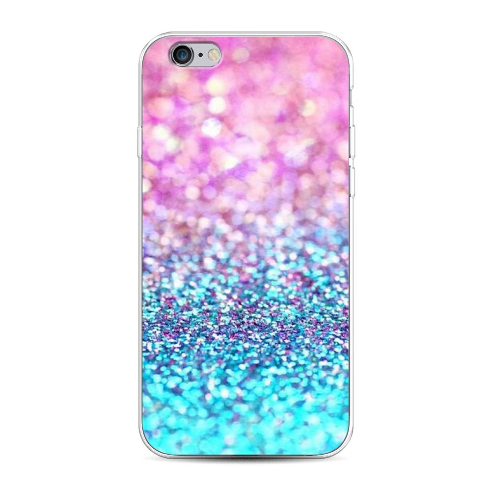 

Чехол Awog "Розово-голубые глиттеры рисунок" для Apple iPhone 6, 10450-3