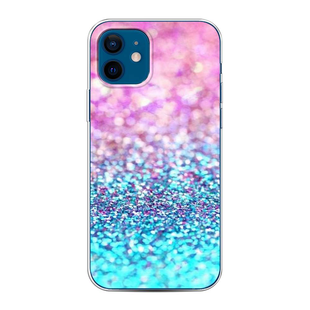 

Чехол Awog "Розово-голубые глиттеры рисунок" для Apple iPhone 12, 12550-3