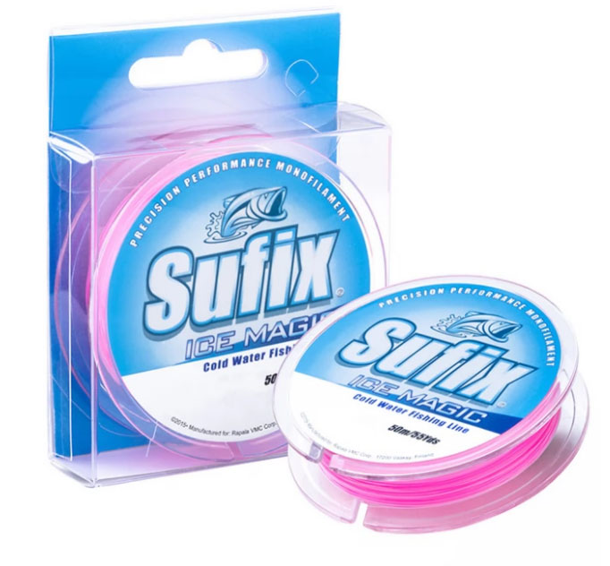 

Леска зимняя SUFIX Ice Magic 50 м бело-розовая (0.135 мм 2.0 кг), Ice Magic