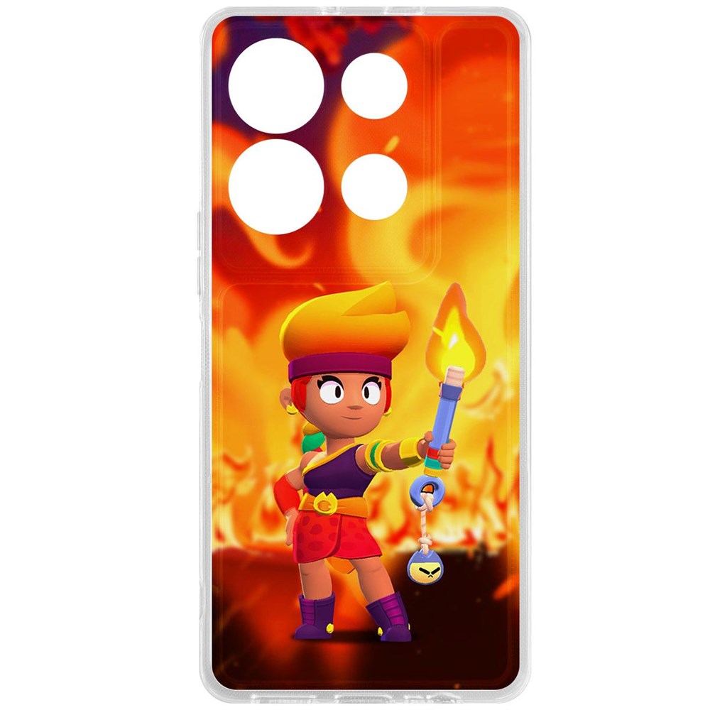 

Чехол-накладка Krutoff Clear Case Brawl Stars-Амбер для INFINIX Note 30 VIP, Прозрачный