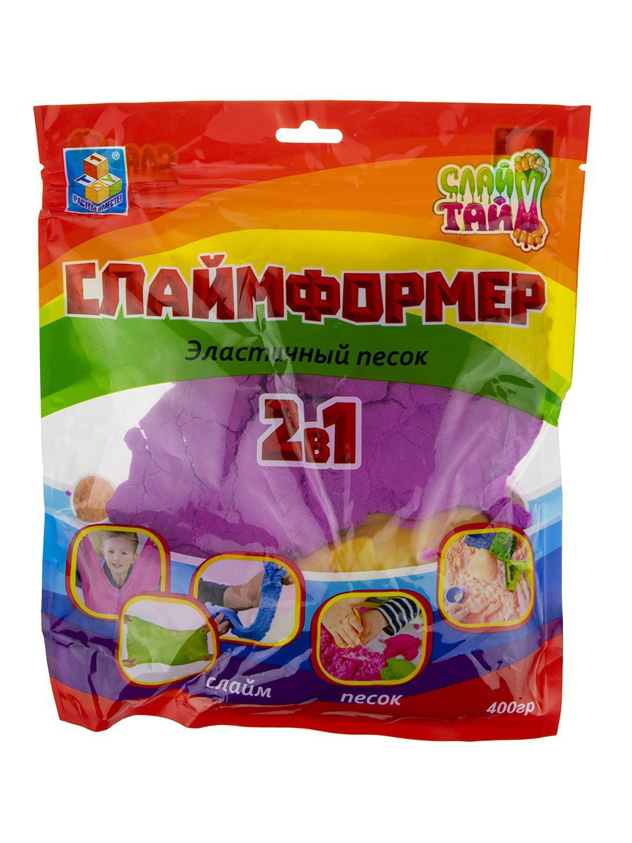 

Слайм СЛАЙМФОРМЕР 400 гр с 1 формочкой, фиолетовый Т16543V