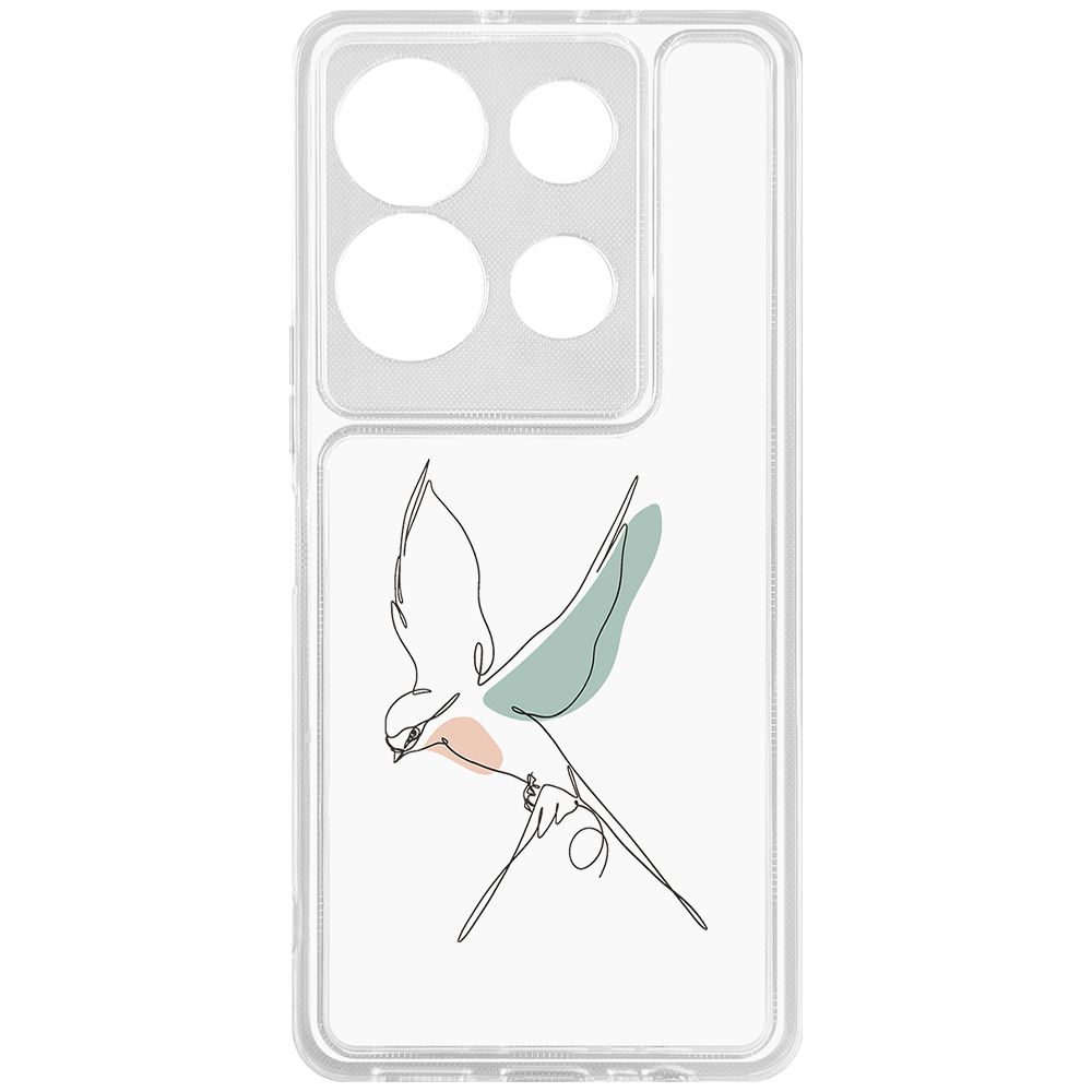 

Чехол-накладка Krutoff Clear Case Полет для INFINIX Note 30 VIP, Прозрачный