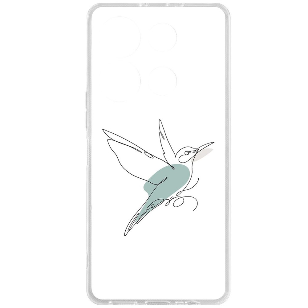 

Чехол-накладка Krutoff Clear Case Легкость для INFINIX Note 30 VIP, Прозрачный