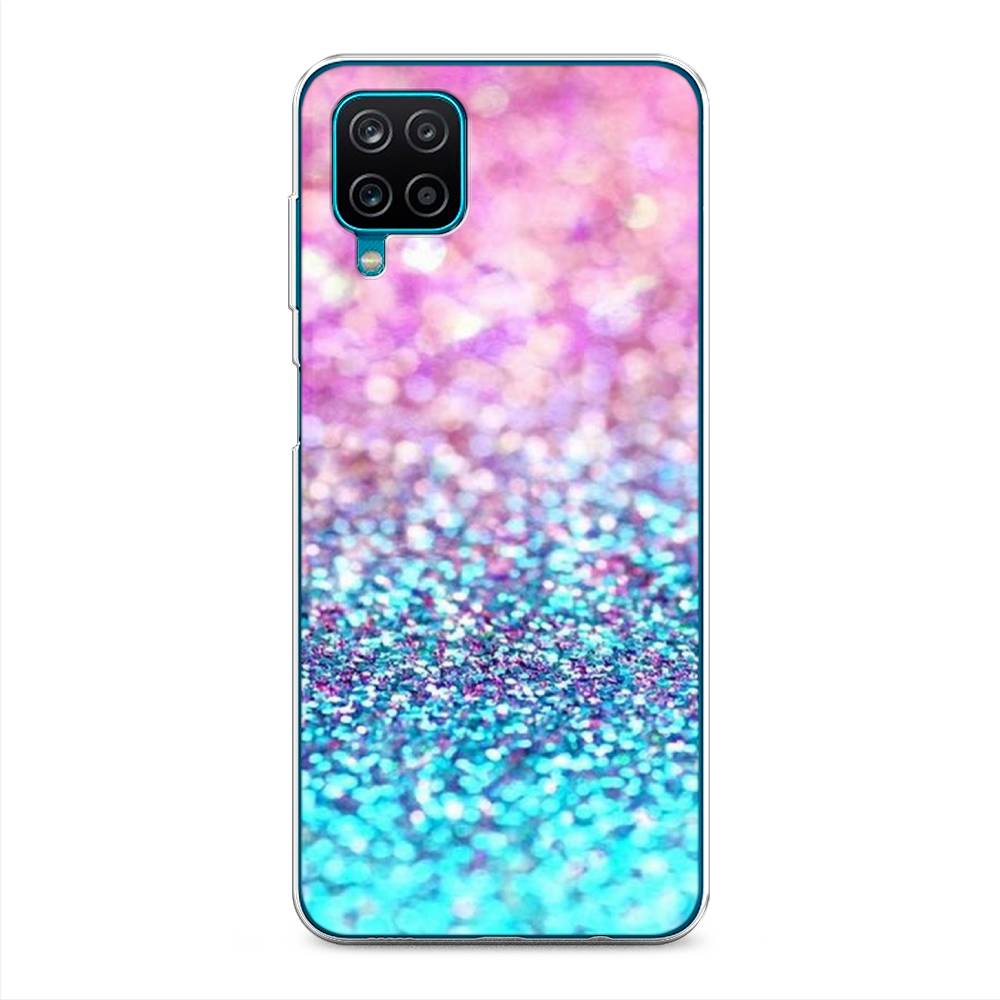 

Чехол Awog "Розово-голубые глиттеры рисунок" для Samsung Galaxy A12