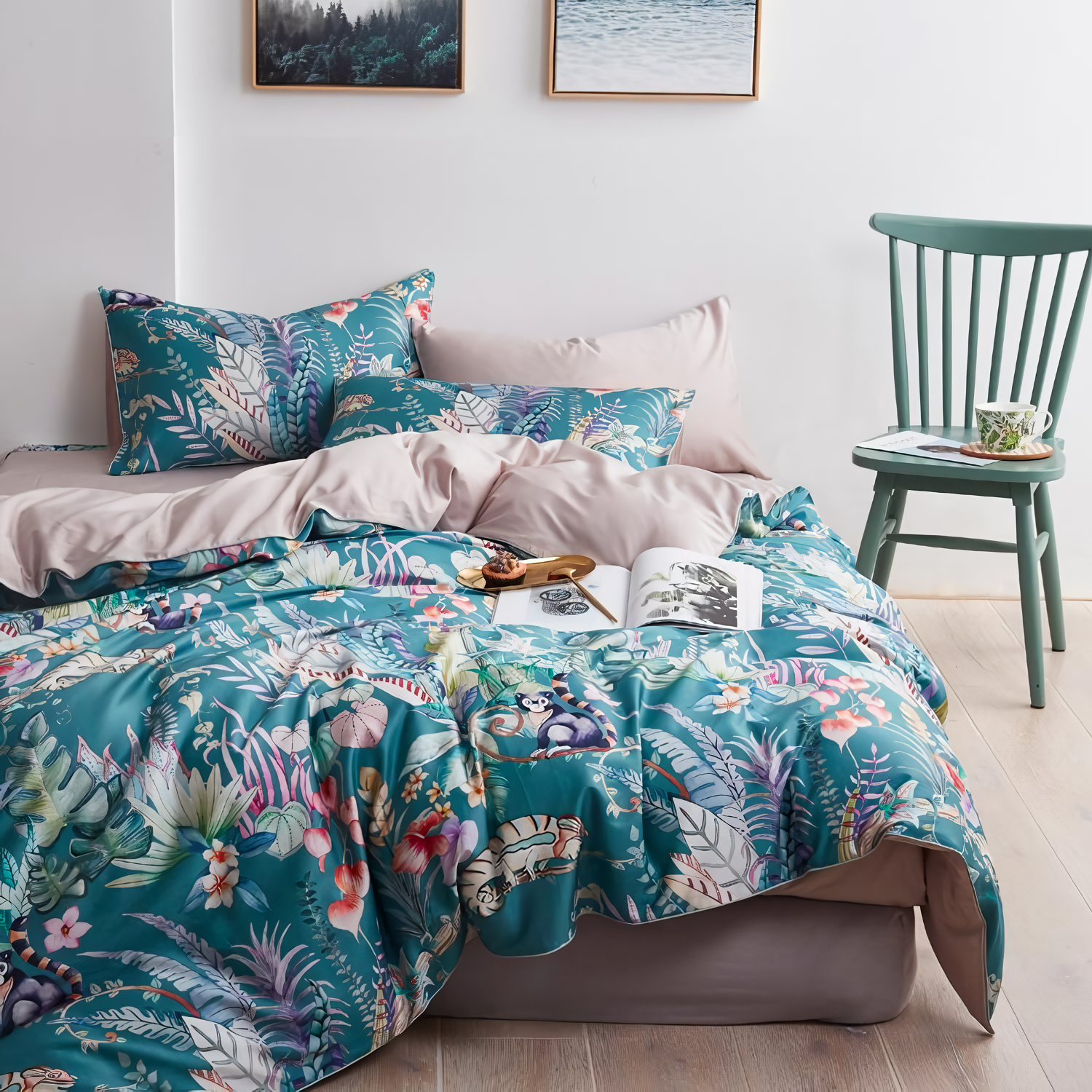 

Комплект постельного белья VIVA - HOME TEXTILE на резинке Евро 140х200х30, CPAR0