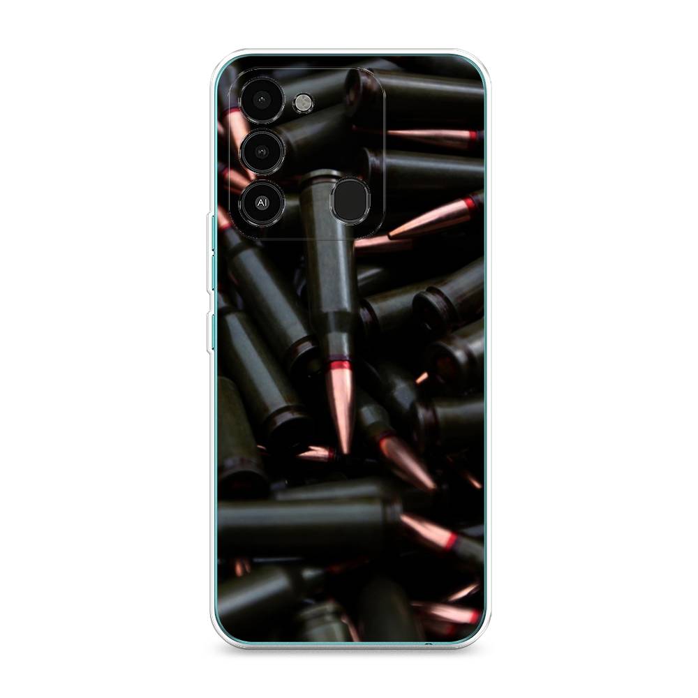 

Чехол Awog на Tecno Spark Go 2022/8С/9 "Пули черные", Разноцветный, 301250-5