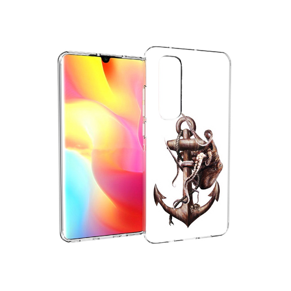 

Чехол MyPads Tocco для Xiaomi Mi Note 10 Lite ржавый якорь (PT149714.254.579), Прозрачный, Tocco