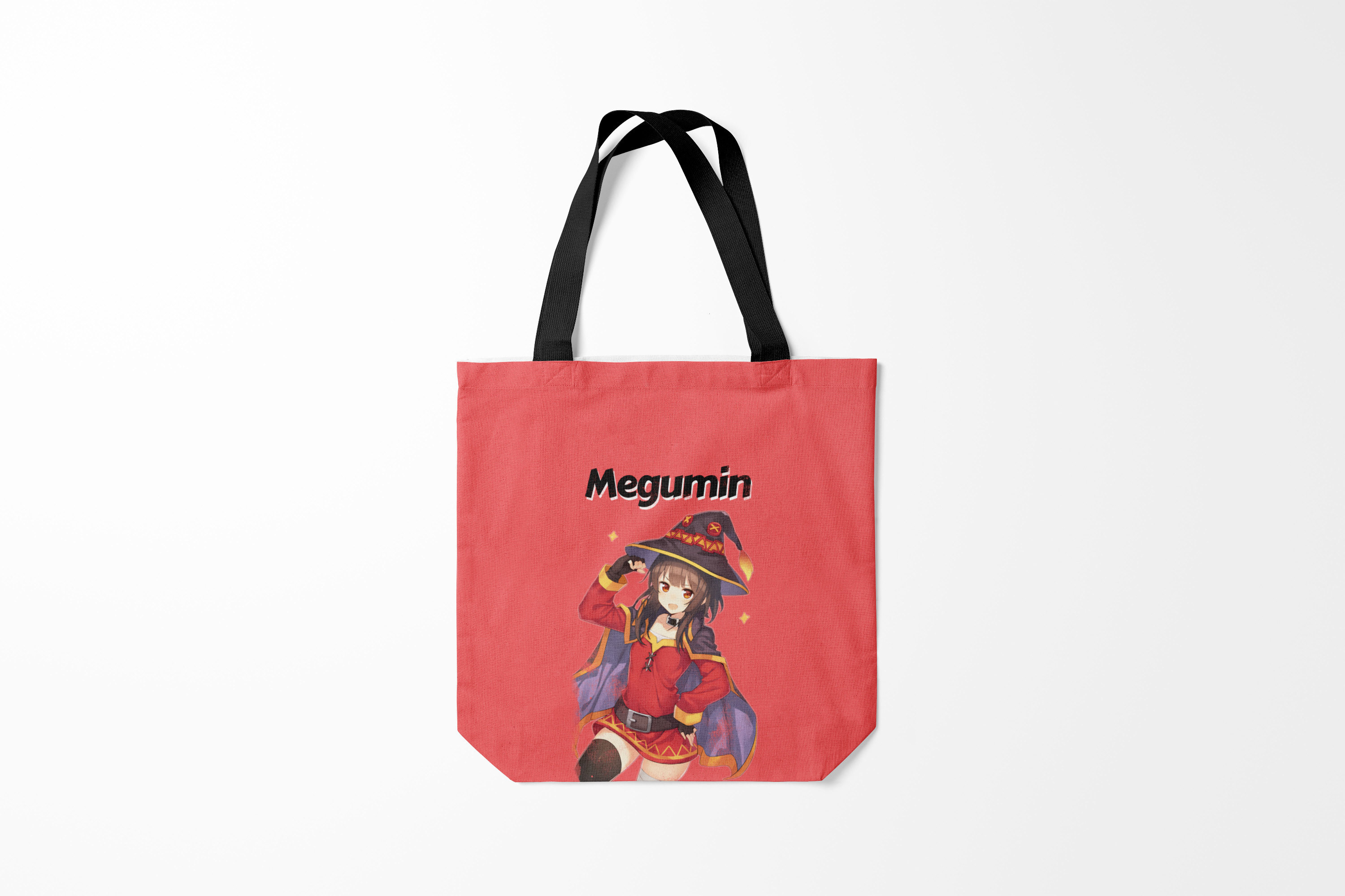 

Сумка шoппер унисекс Burnettie Коносуба Megumin показывает силу, красный, Коносуба Megumin показывает силу