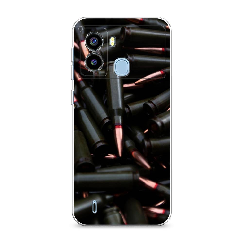 

Чехол Awog на Tecno Pop 6 "Пули черные", Разноцветный, 302050-5