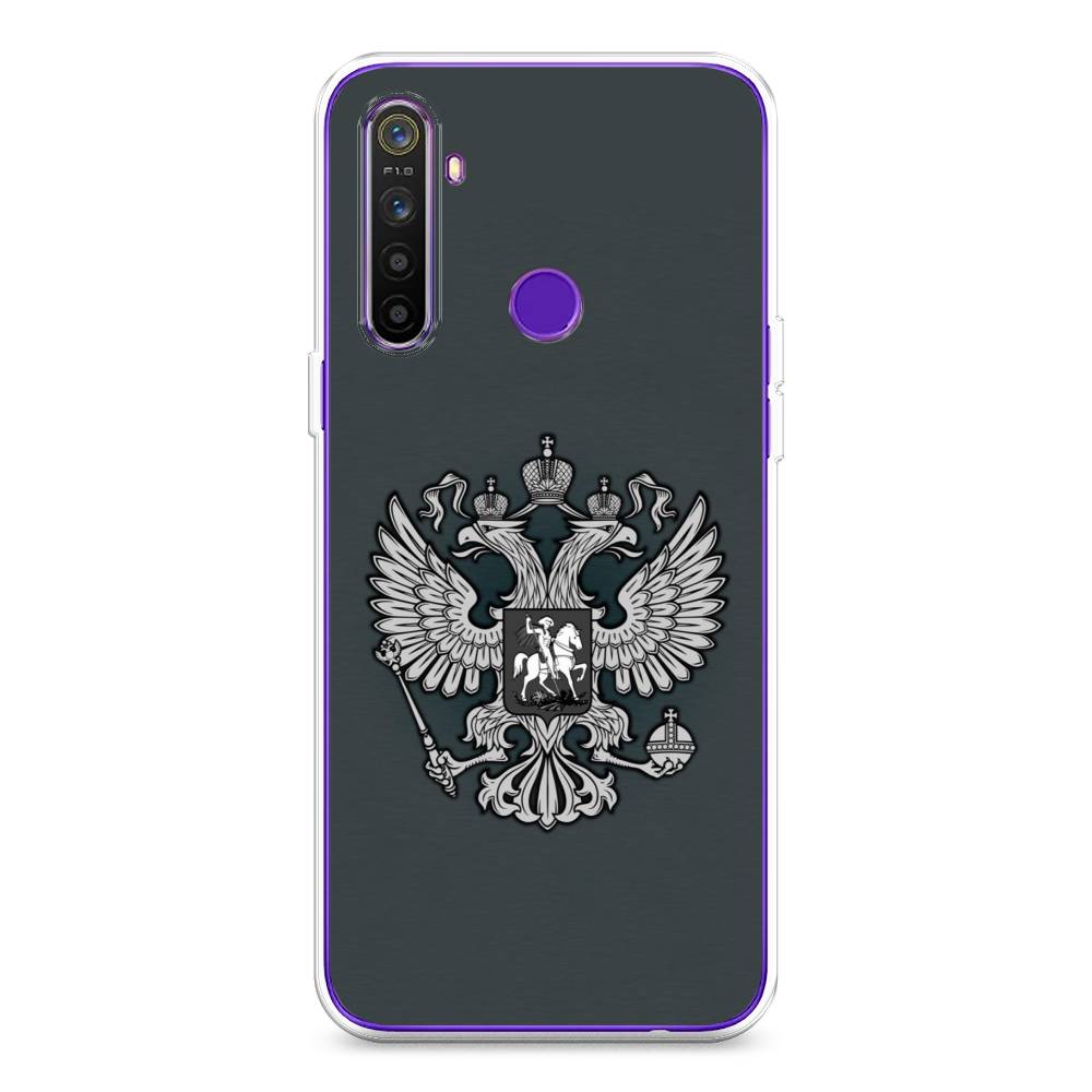 фото Чехол awog "герб россии серый" для realme 5