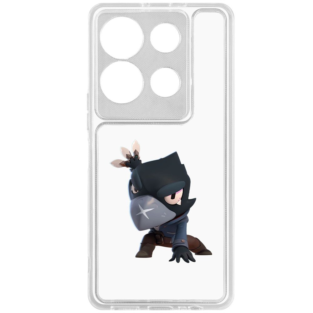 

Чехол-накладка Krutoff Clear Case Brawl Stars-Ворон для INFINIX Note 30 VIP, Прозрачный