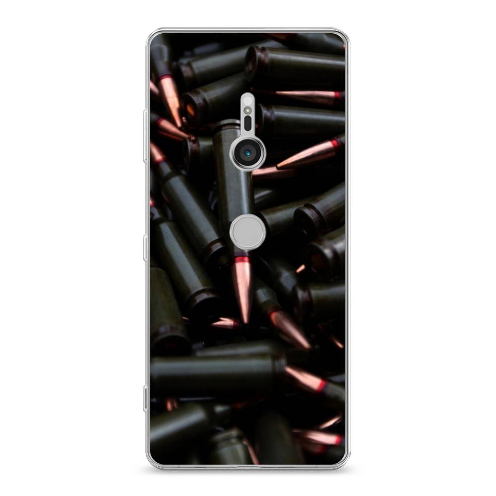 

Чехол Awog на Sony Xperia XZ3 "Пули черные", Разноцветный, 53650-5