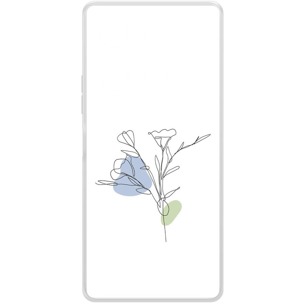 

Чехол-накладка Krutoff Clear Case Эустома для INFINIX Note 30 Pro, Прозрачный