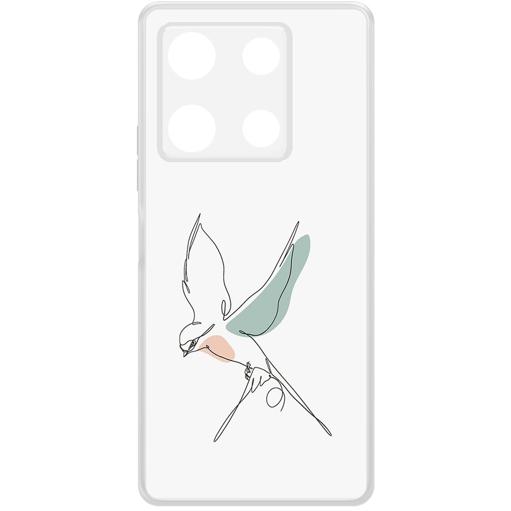 

Чехол-накладка Krutoff Clear Case Полет для INFINIX Note 30 Pro, Прозрачный
