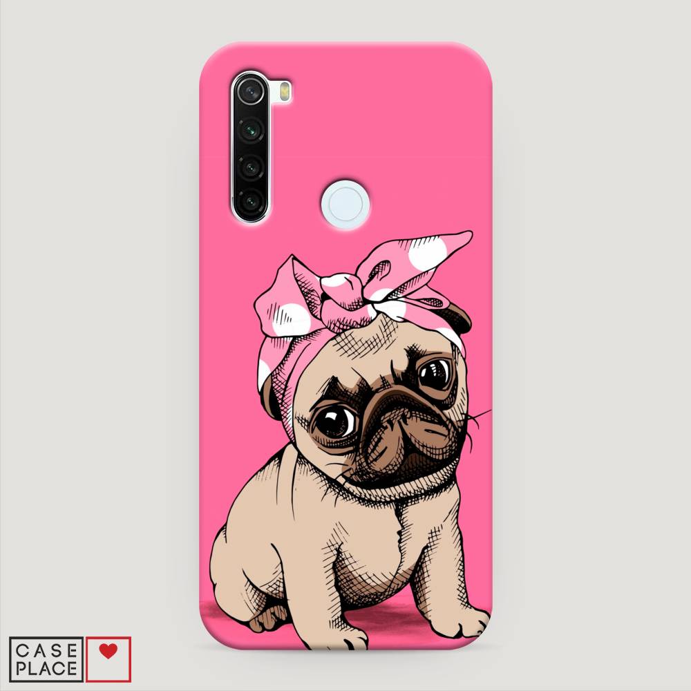 фото Пластиковый чехол "dog pin-up" на xiaomi redmi note 8t awog