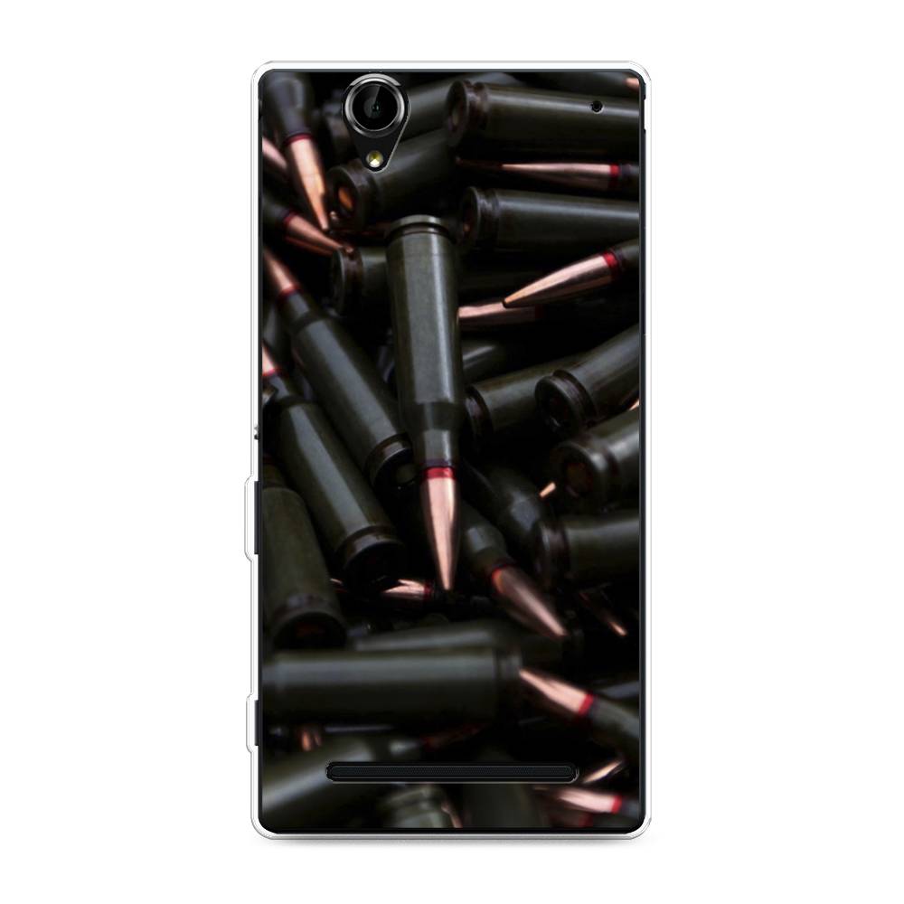 

Чехол Awog на Sony Xperia T2 Ultra "Пули черные", Разноцветный, 50950-5