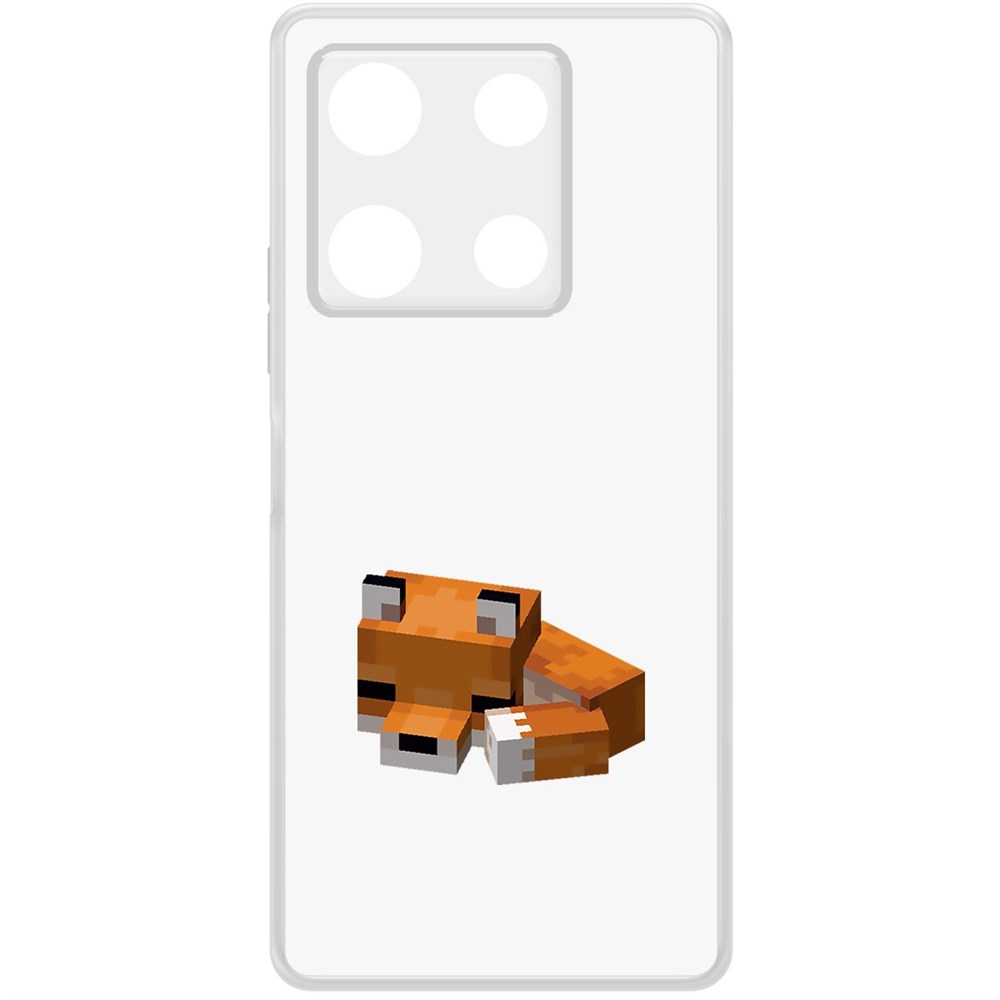 

Чехол-накладка Krutoff Clear Case Minecraft-Спящий Лисенок для INFINIX Note 30 Pro, Прозрачный