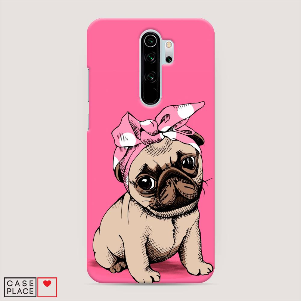 фото Пластиковый чехол "dog pin-up" на xiaomi redmi note 8 pro awog